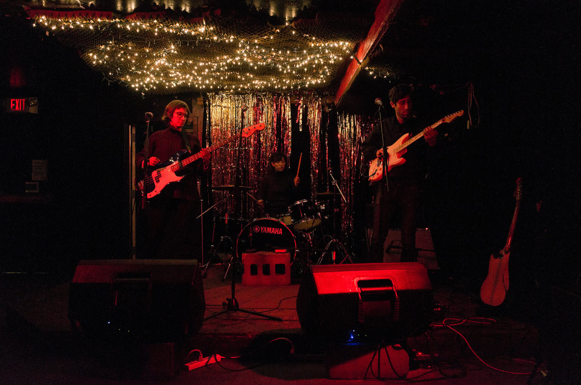 This is a photo of me performing with my first band, WALL. It was taken at Cake Shop, an iconic NYC music venue located in the LES, which closed in December 2016.